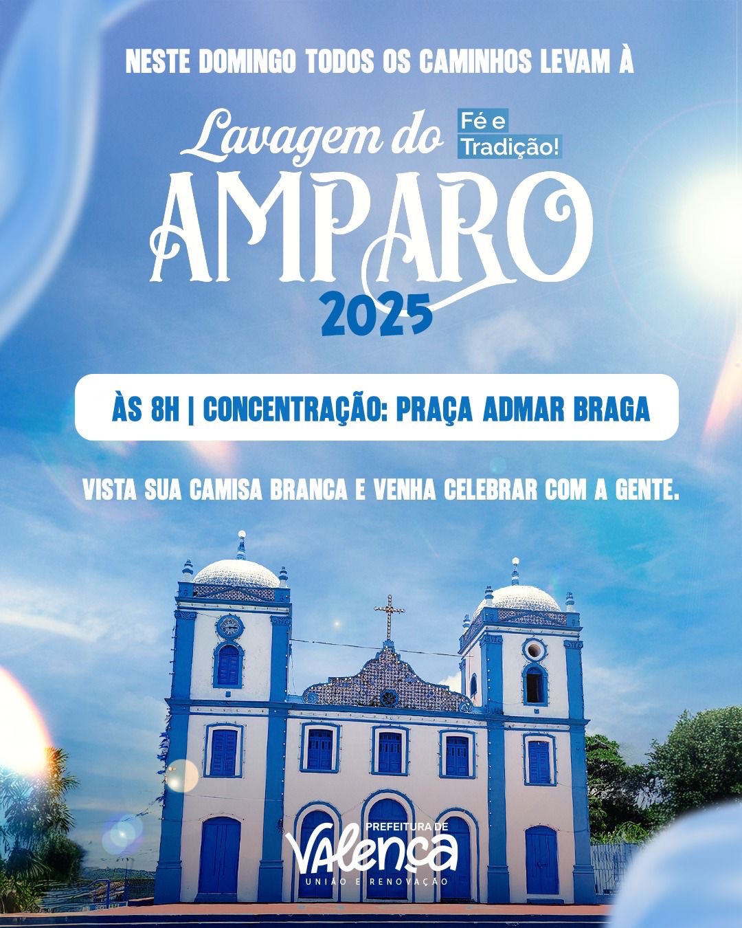 Neste domingo (26), todos os caminhos levam a tradicional Lavagem do Amparo