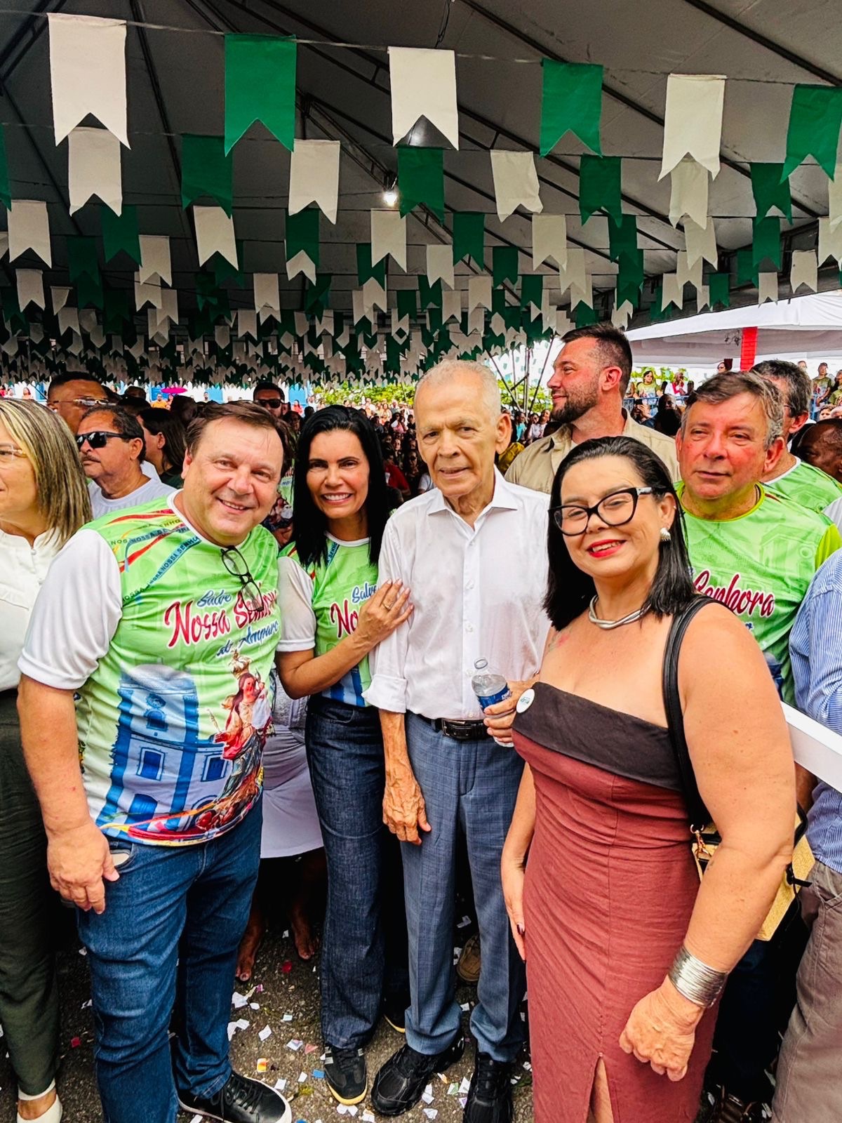 Prefeito Marcos Medrado participa das celebrações em homenagem a Nossa Senhora do Amparo