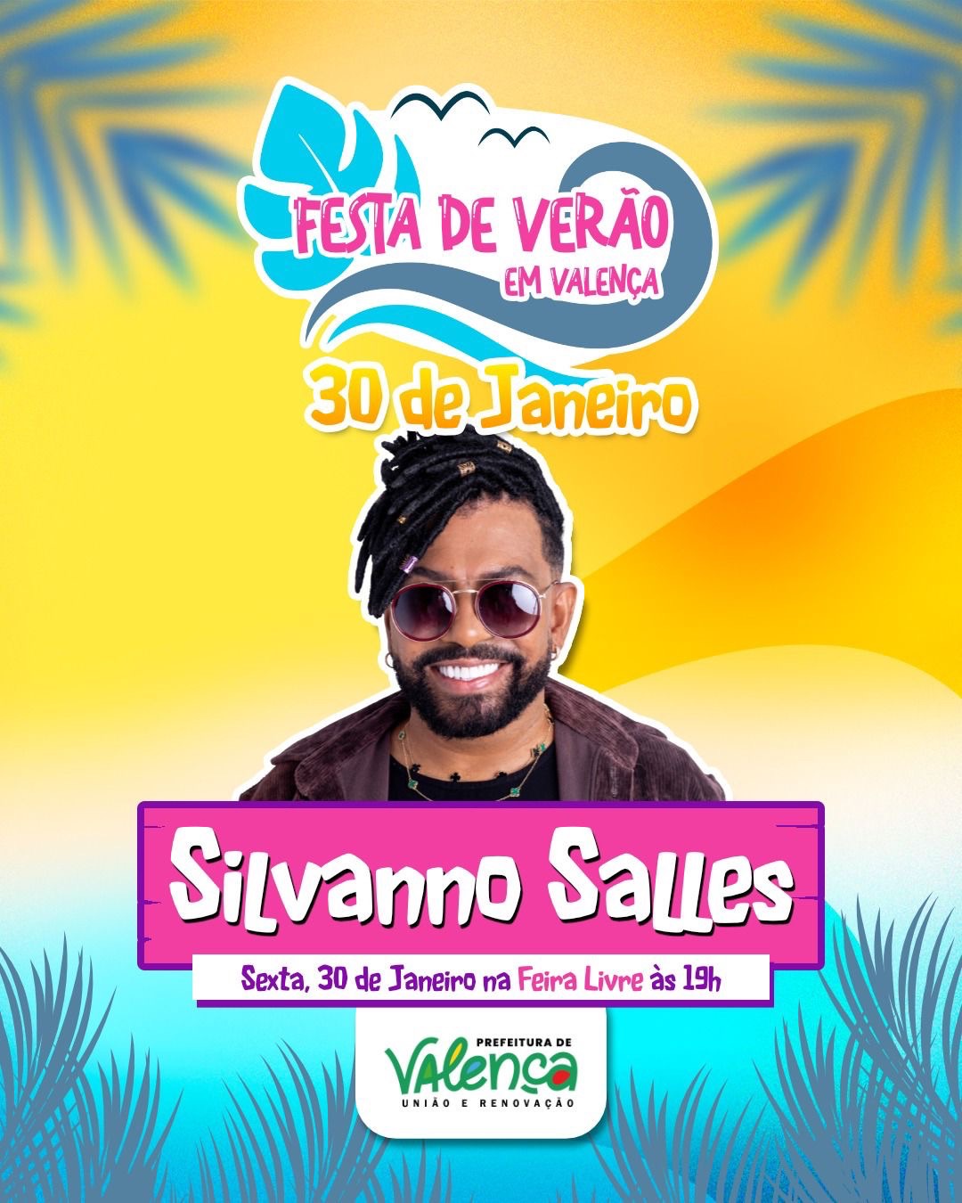Prefeitura de Valença começa a divulgar atrações da Festa de Verão, que acontece nesta sexta-feira (30)