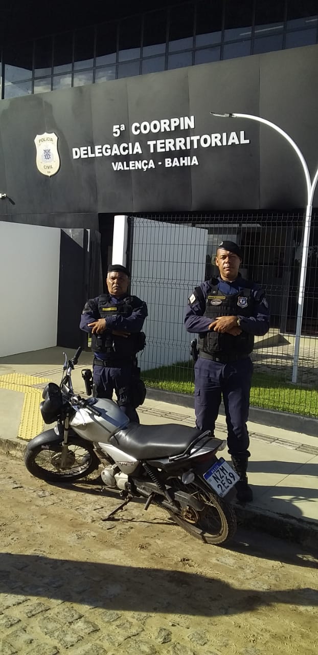 GCM de Valença Apreende Motocicleta Roubada com Apoio de Tecnologia e Monitoramento