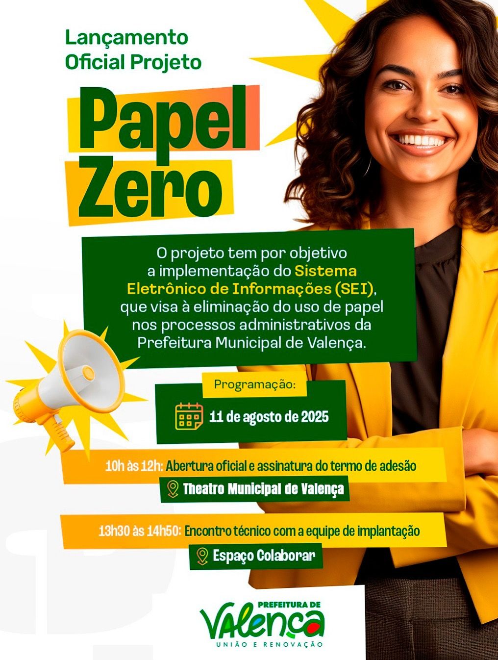 Valença realiza evento de lançamento e implantação do SEI nesta segunda-feira (11)