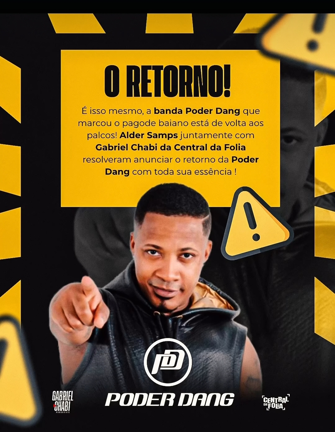Poder’dang anuncia o retorno da banda com o comando de Alder Samps e Gabriel Chabi