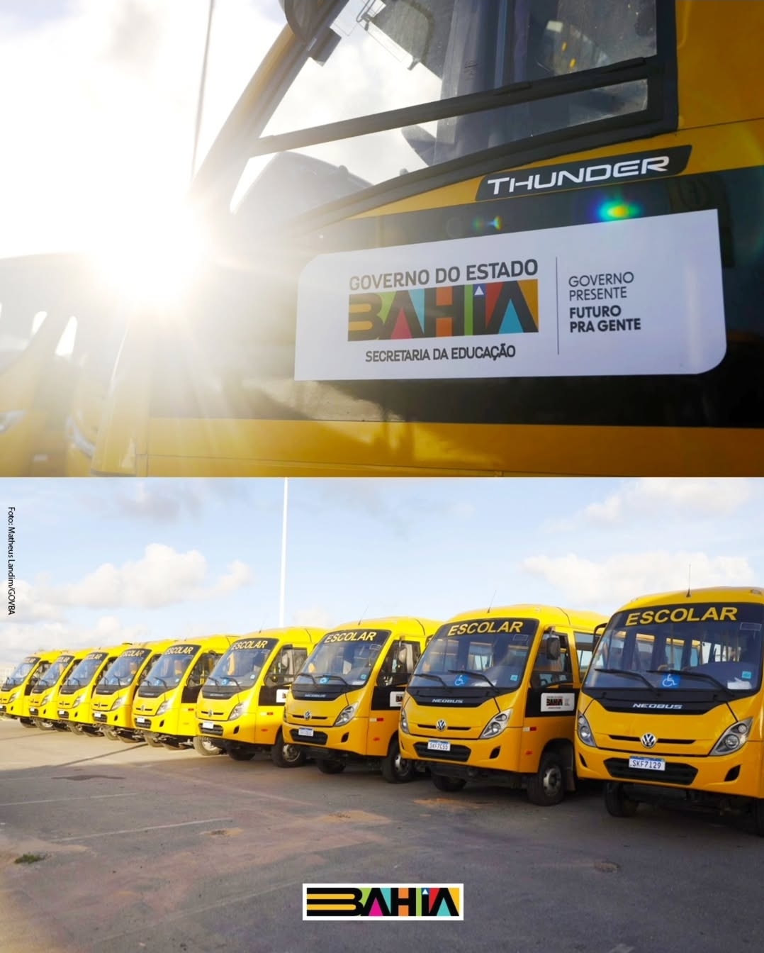 Governo do Estado entrega 417 ônibus escolares nos interiores e em zonas rurais