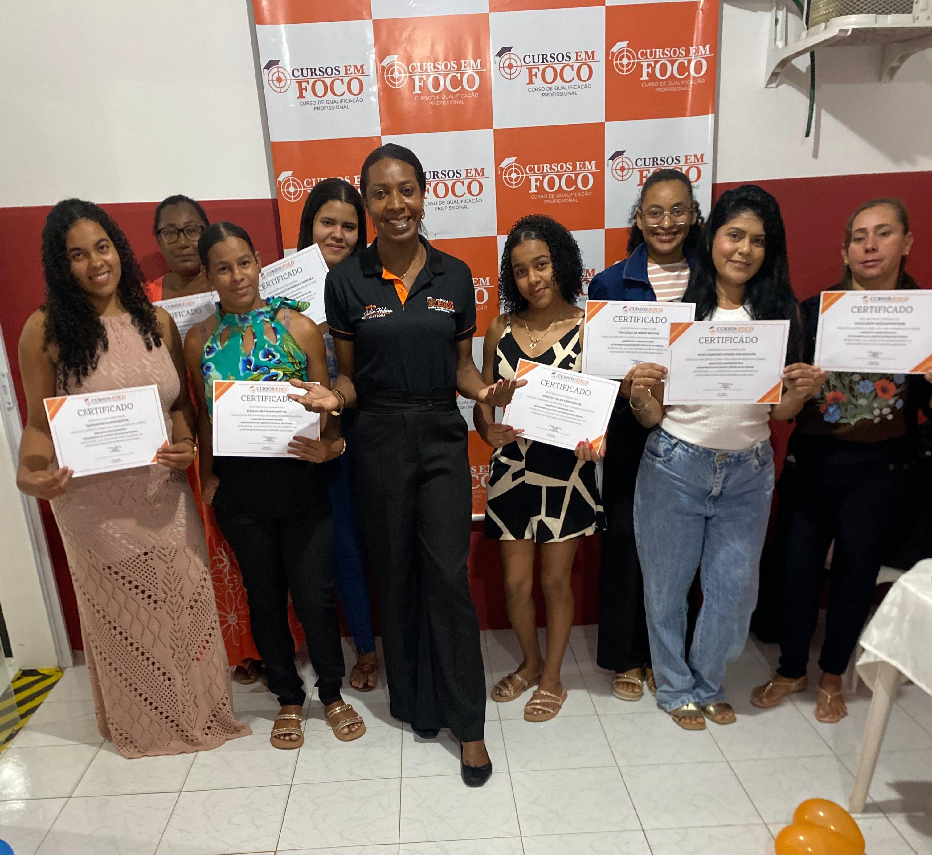 Cursos em Foco certifica novos profissionais e fortalece a capacitação em Amargosa