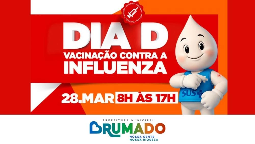 Dia D de vacinação contra a gripe mobiliza unidades de saúde em Brumado neste sábado (28)
