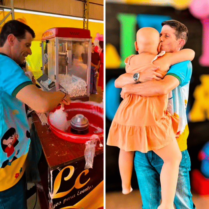 Prefeito Renatinho participa da abertura da Festa das Crianças e até fez algodão doce para a garotada no distrito de Vila Mariana