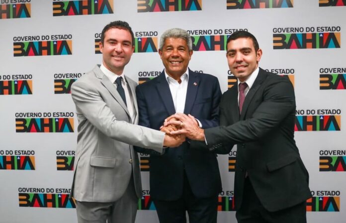 Fabrício Abrantes e Marlucio Abreu cumprem agenda com o governador Jerônimo Rodrigues