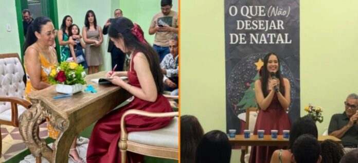 Escritora brumadense lança livro no Paço Municipal e fortalece a cena literária local