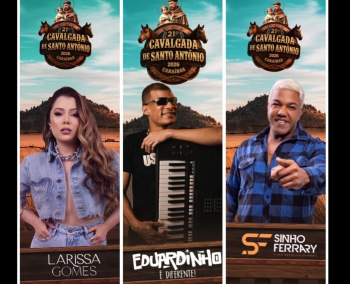 Larissa Gomes, Eduardinho e Sinho Ferrary são anunciados para o Santo Antônio de Caraíbas